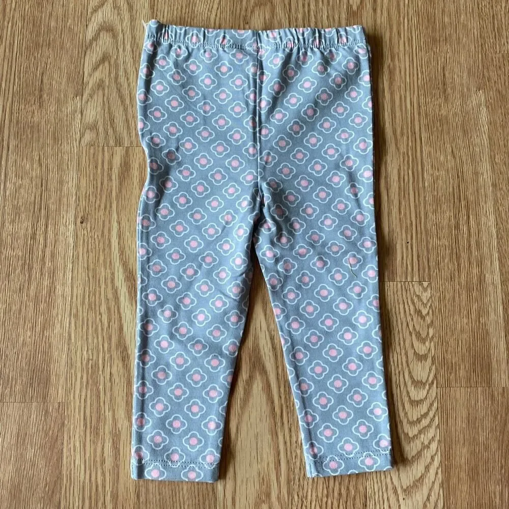 Kids Headquarters Unicorn Metallic Long Sleeve 2 Piece Set Pink Gray 18 Months